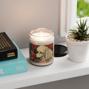 Elegant Poodle Candle – Floral Vintage Soy Gift for Pet Lovers