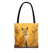 Golden Fox Canvas Tote Bag – Nature-Inspired Eco-Friendly Gift