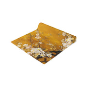 Golden Blossom Table Runner | Elegant Floral Decor (72" or 90")