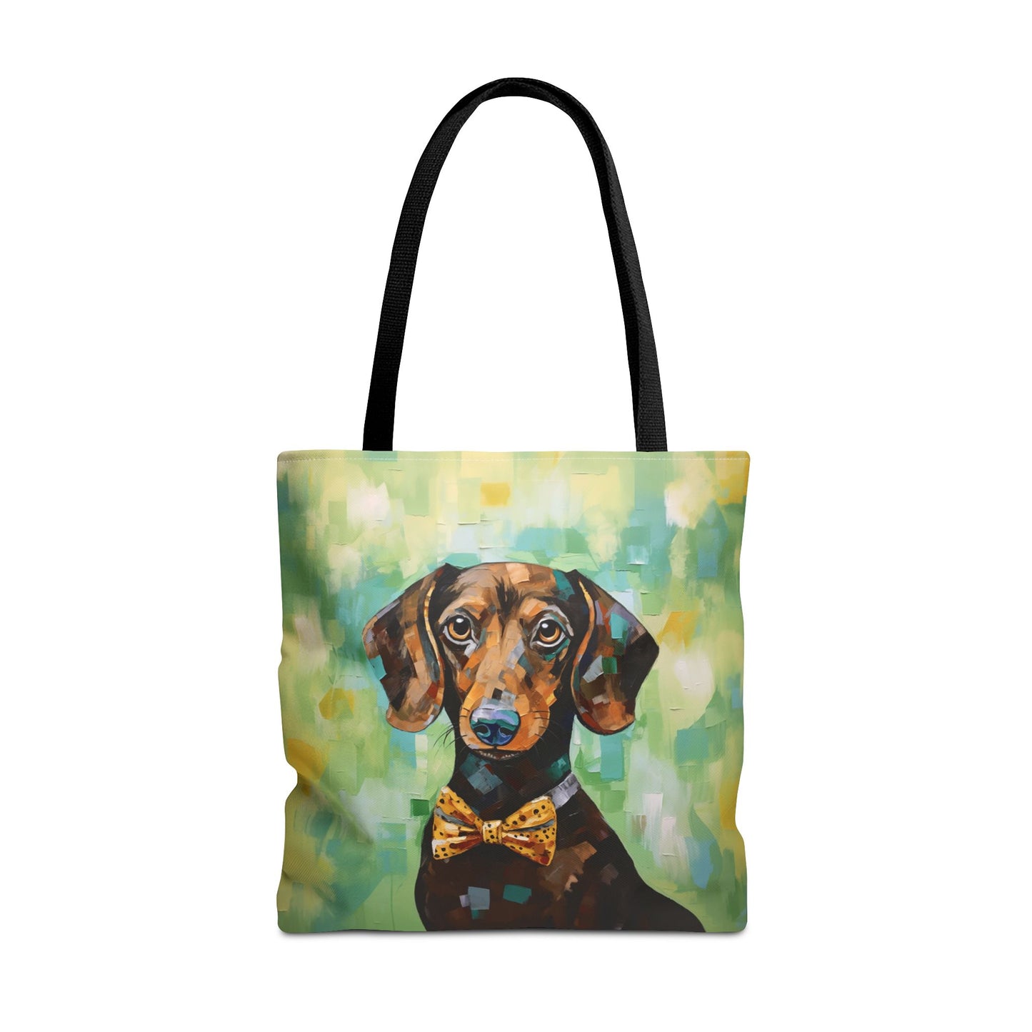 Dapper Dachshund Canvas Tote Bag – Artistic Eco-Friendly Companion