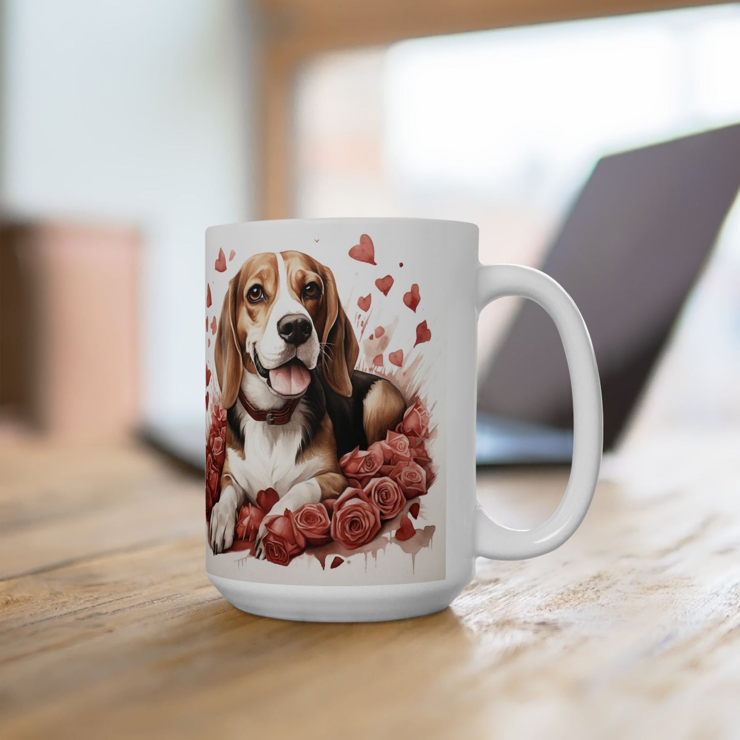 Beagle Love Mug - Valentine's Day Gift for Beagle Lovers