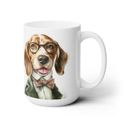 Beagle Scholar Coffee Mug – Gift for Dog Lovers, Beagle Art Mug