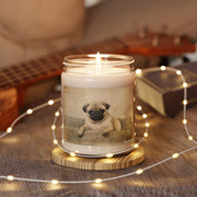 Pug Portrait Soy Candle - Cozy Gift for Dog Lovers