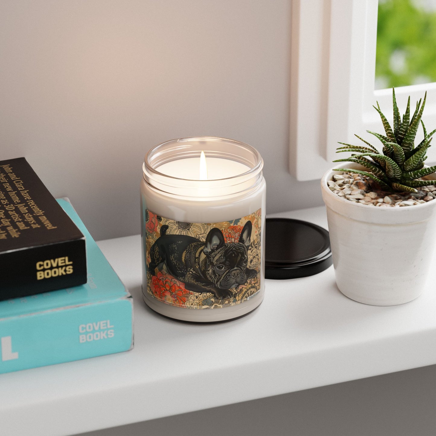 Frenchie Vintage Art Candle – Perfect Gift for Dog Lovers