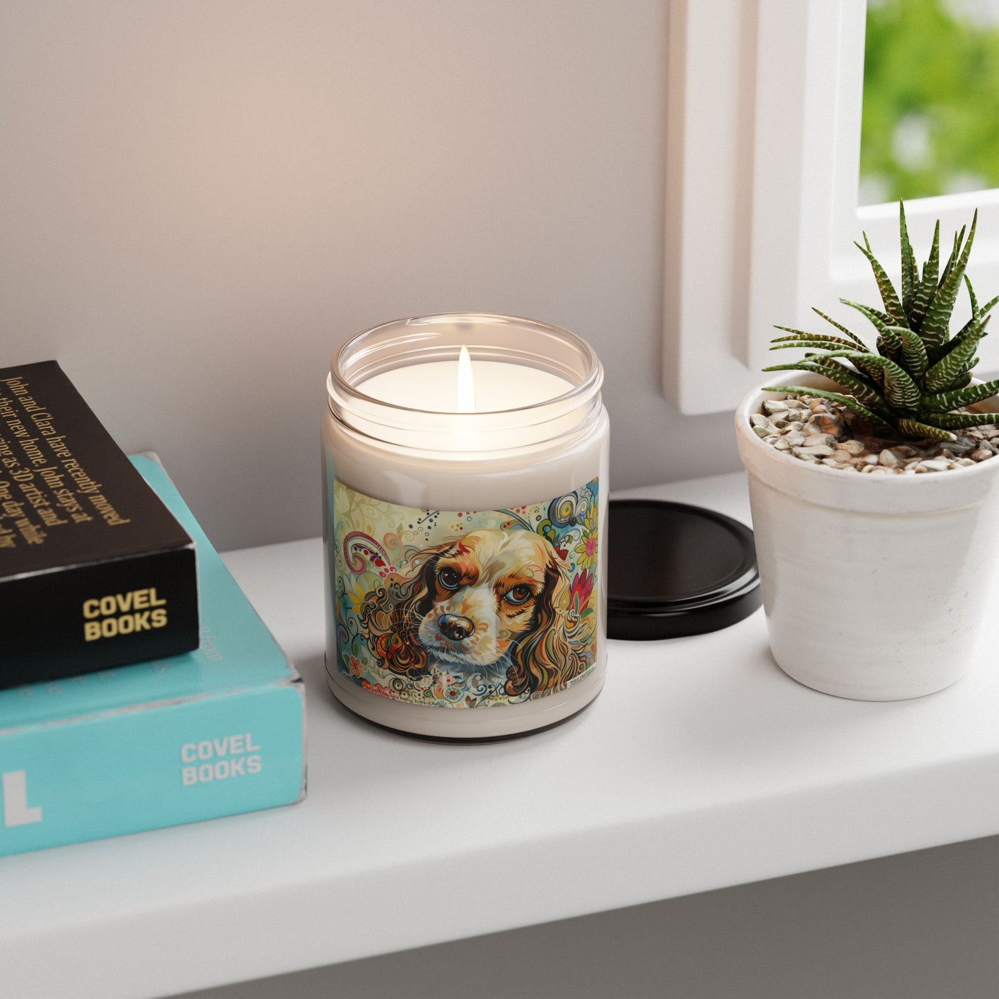 Cocker Spaniel Vintage Art Candle – Pet Lover Gift for Dog Parents