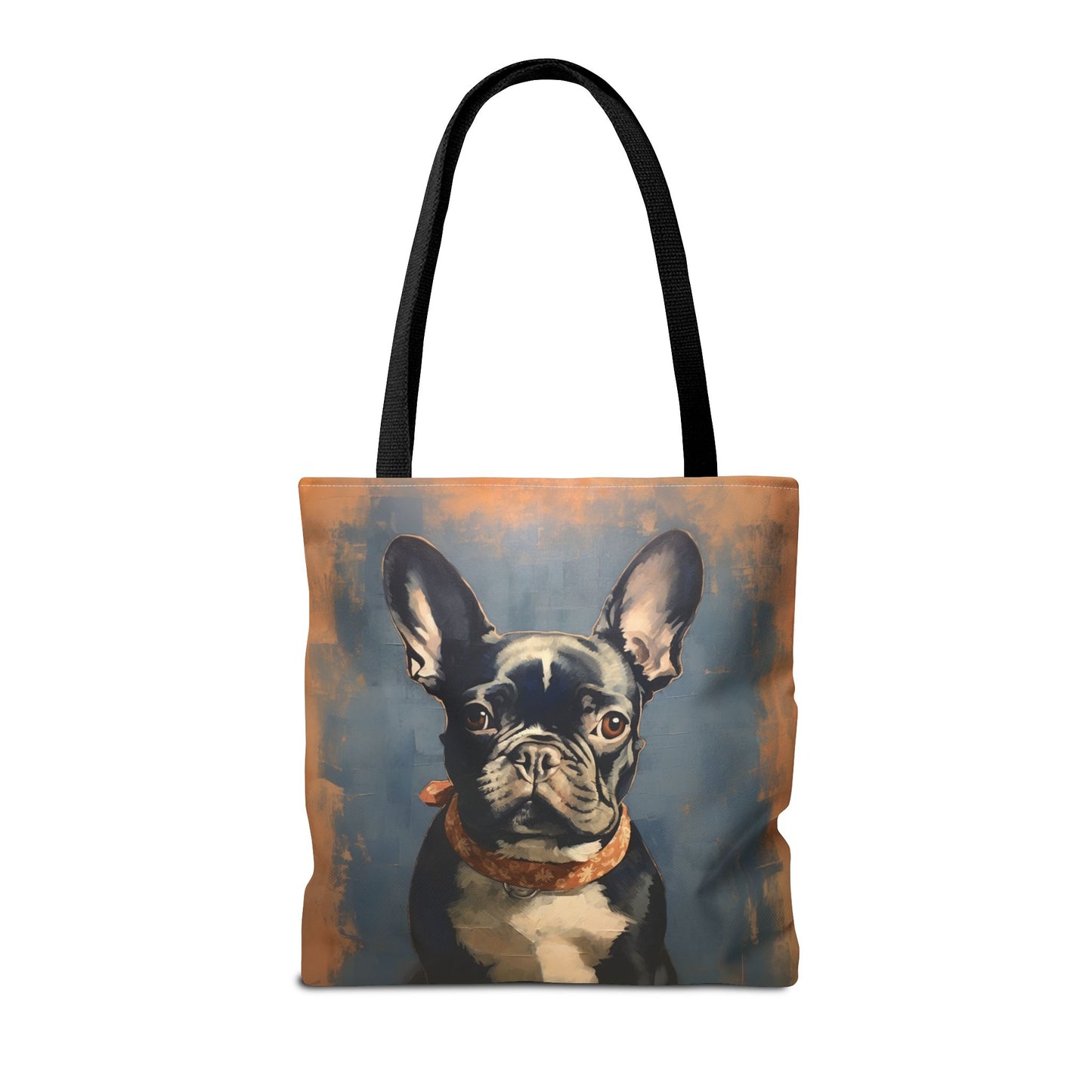 French Bulldog Canvas Tote Bag - Chic Artistic Design for Dog Enthusiasts