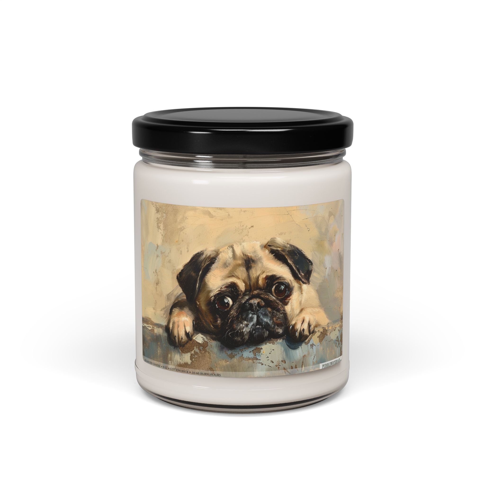 Adorable Pug Soy Candle – Perfect Gift for Dog Lovers