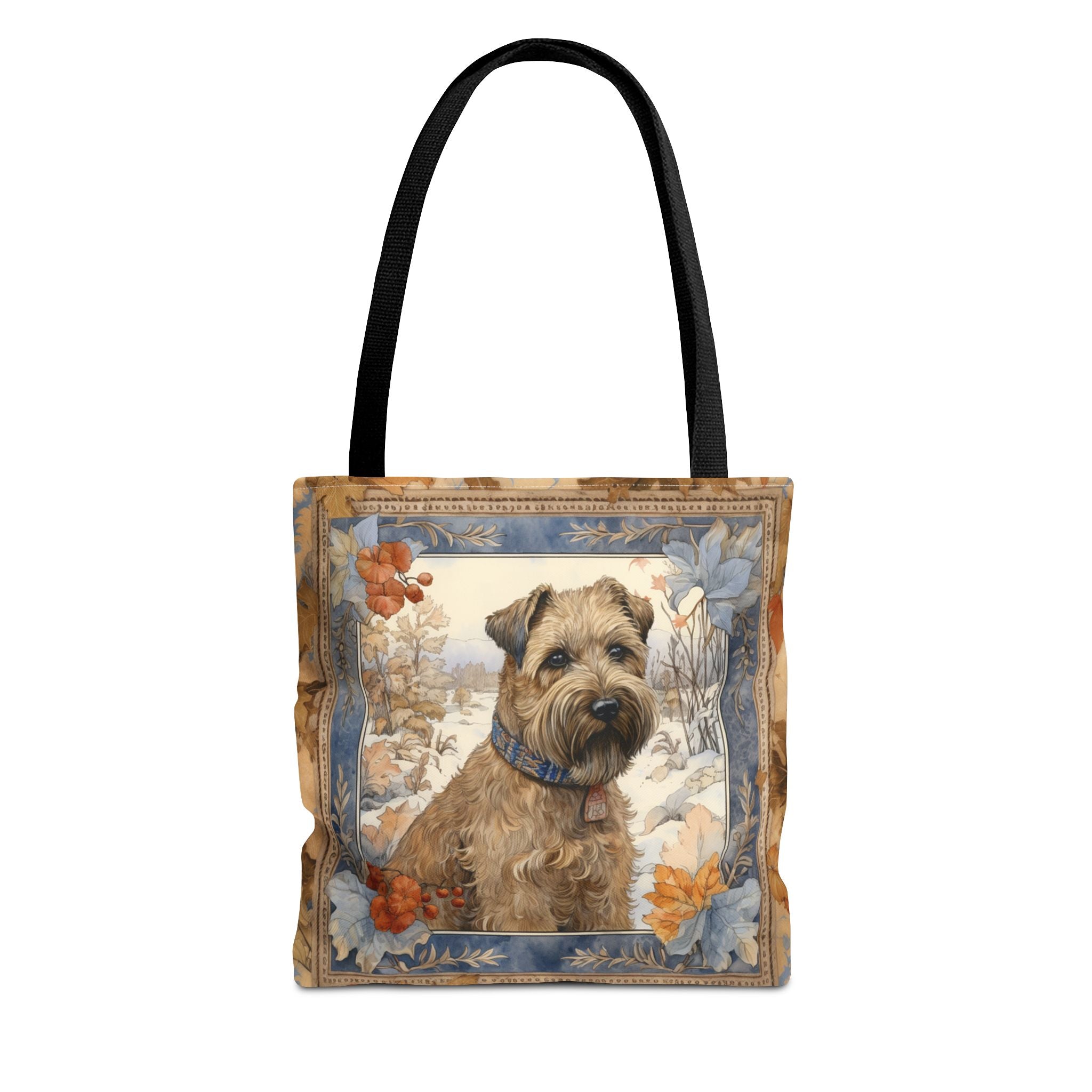 Wheaten Terrier Autumn Canvas Tote Bag, Eco-Friendly Dog Lover Gift