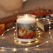 Elegant Pomeranian Candle – Vintage Dog Art Gift for Dog Lovers