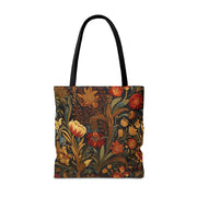 Elegant Autumn Bloom Tote Bag - Eco-Friendly Floral Market Bag