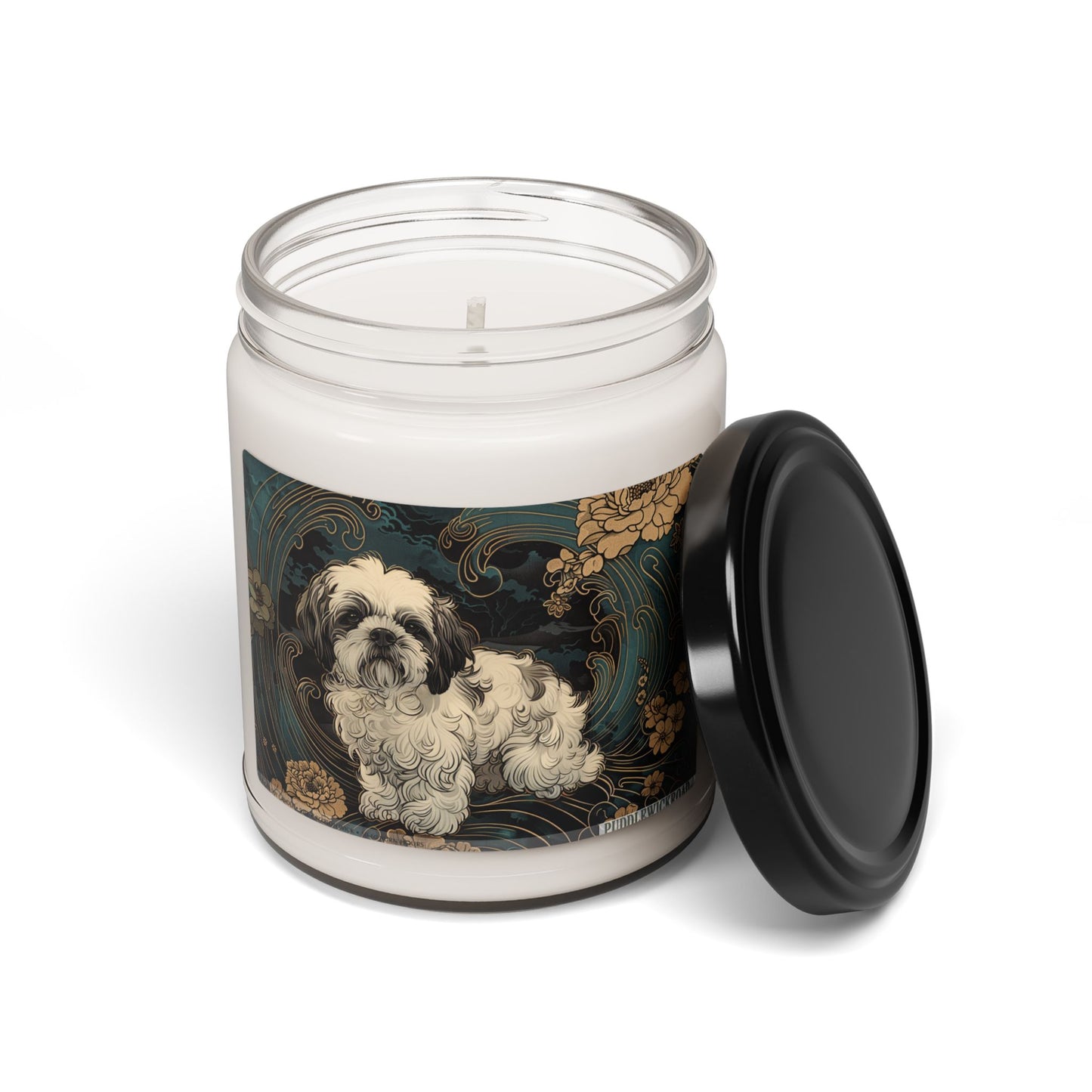 Shih Tzu Vintage Art Candle - Pet Memorial & Gift