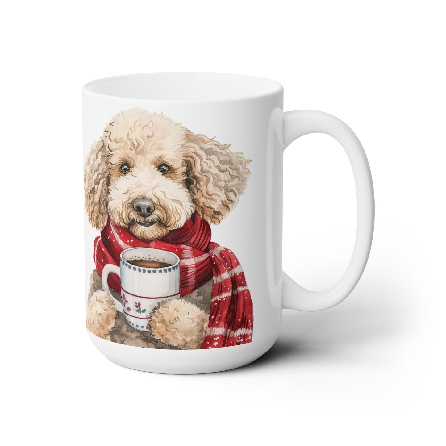 Poodle Lover's Cozy Winter Mug – Perfect Gift for Dog Moms