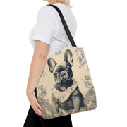 Chic French Bulldog Canvas Tote Bag – Elegant Dog Lover Gift