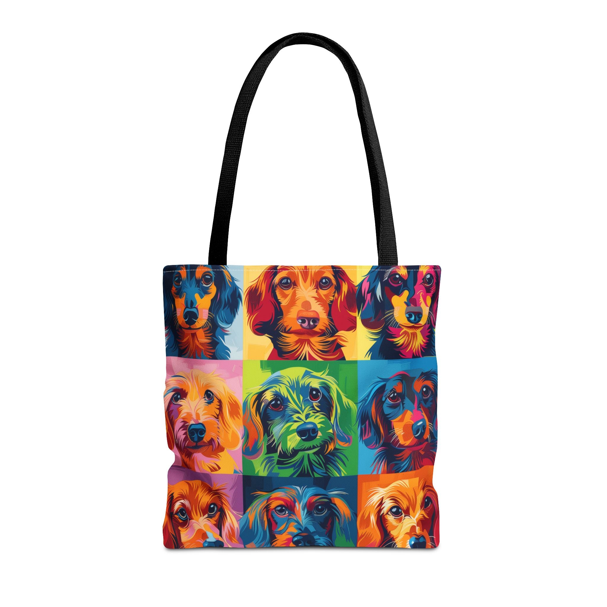 Colorful Dachshund Pop Art Tote Bag – Stylish, Reusable, and Fun