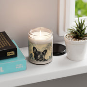 Frenchie Love Candle – Vintage Floral French Bulldog Design