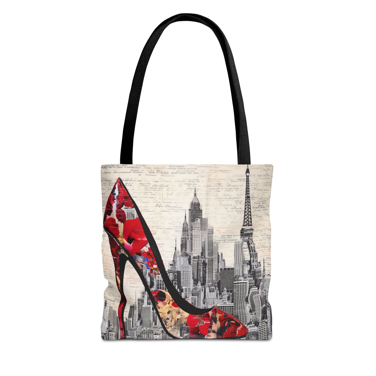 City Chic Stiletto Tote Bag, Stylish Canvas Handbag for Work & Market