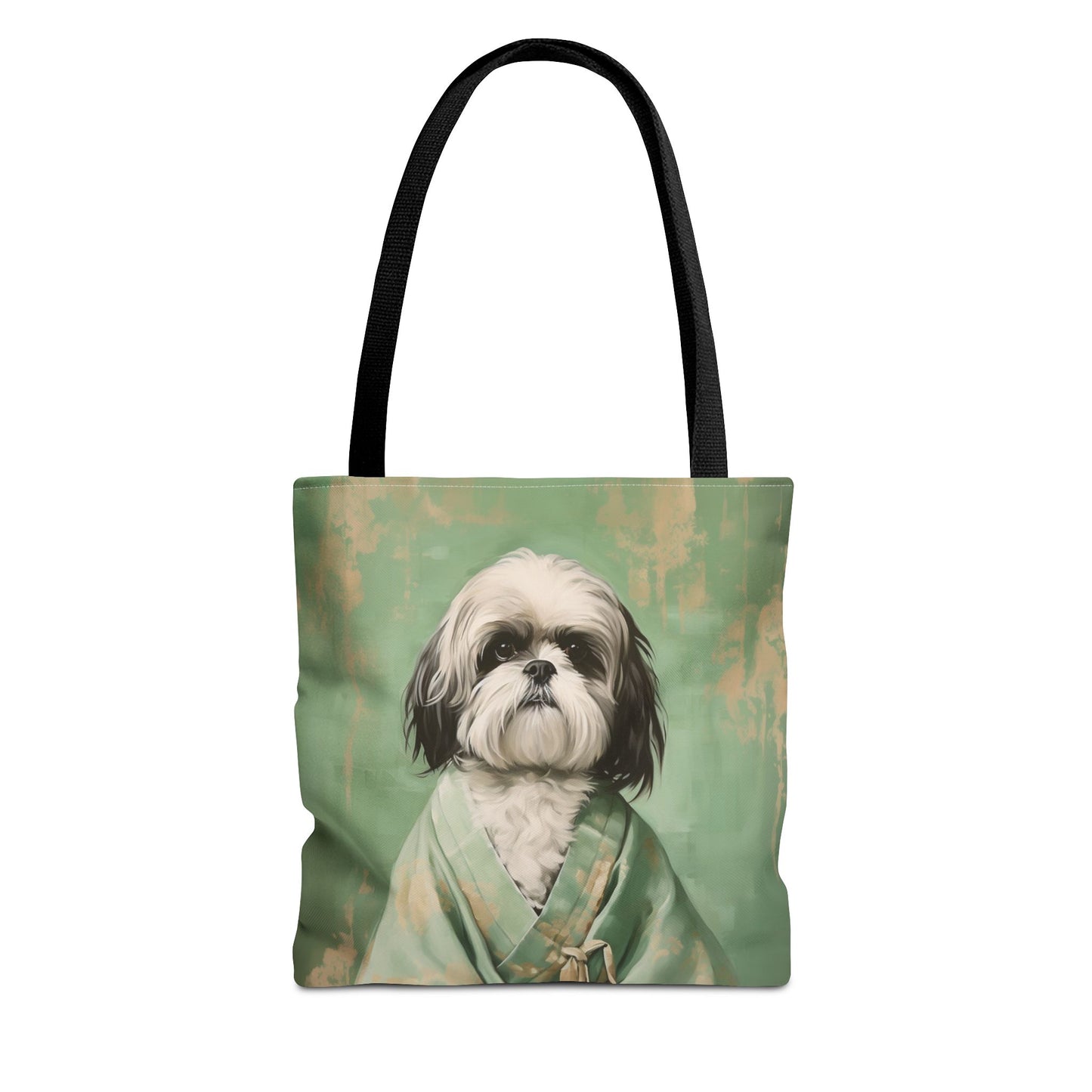 Elegant Shih Tzu Kimono Canvas Tote Bag – Stylish and Eco-Friendly Gift