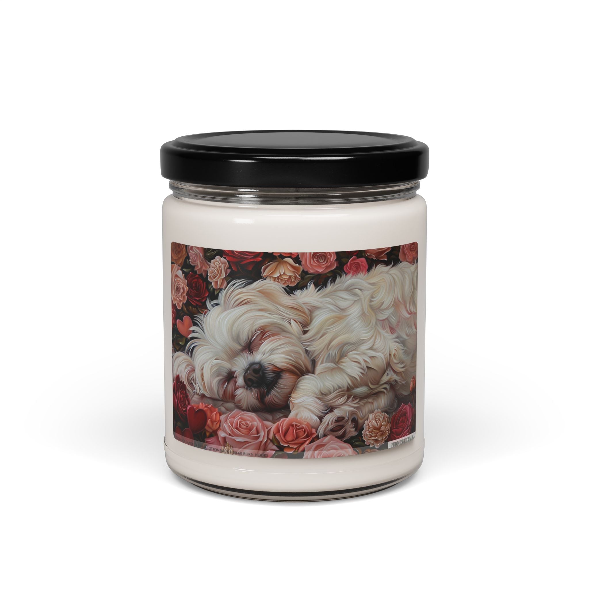 Maltese Comfort Candle – Puppy Love, Memorial Gift, & Decor