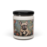 Frenchie Vintage Floral Candle - Dog Lover Gift