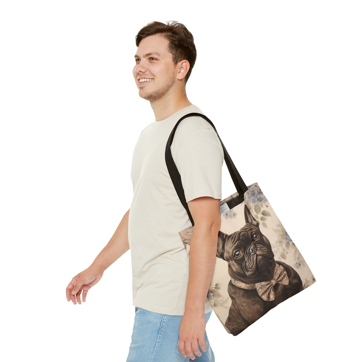 French Bulldog Tote Bag – Classic Brindle Design for Dog Lovers