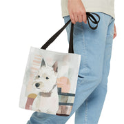 Westie Love Tote Bag - Stylish Canvas Shopping Bag for Pet Enthusiasts