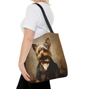 Yorkshire Terrier Aristocrat Tote Bag, Stylish Canvas for Pet Lovers