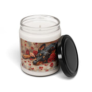 Doberman Devotion Candle - Rose Petal Elegance Gift