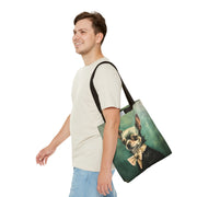 Chic Chihuahua Portrait Tote Bag, Elegant Eco-Friendly Canvas Design