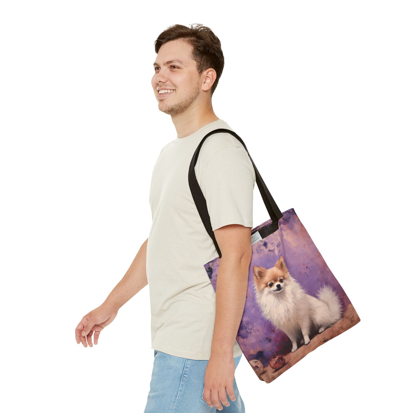 Pomeranian Canvas Tote Bag, Adorable Dog Lover's Eco Gift