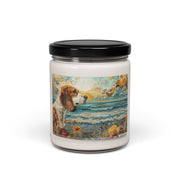 Beagle Serenity Memorial Soy Candle, Vintage Art Dog Lover Gift