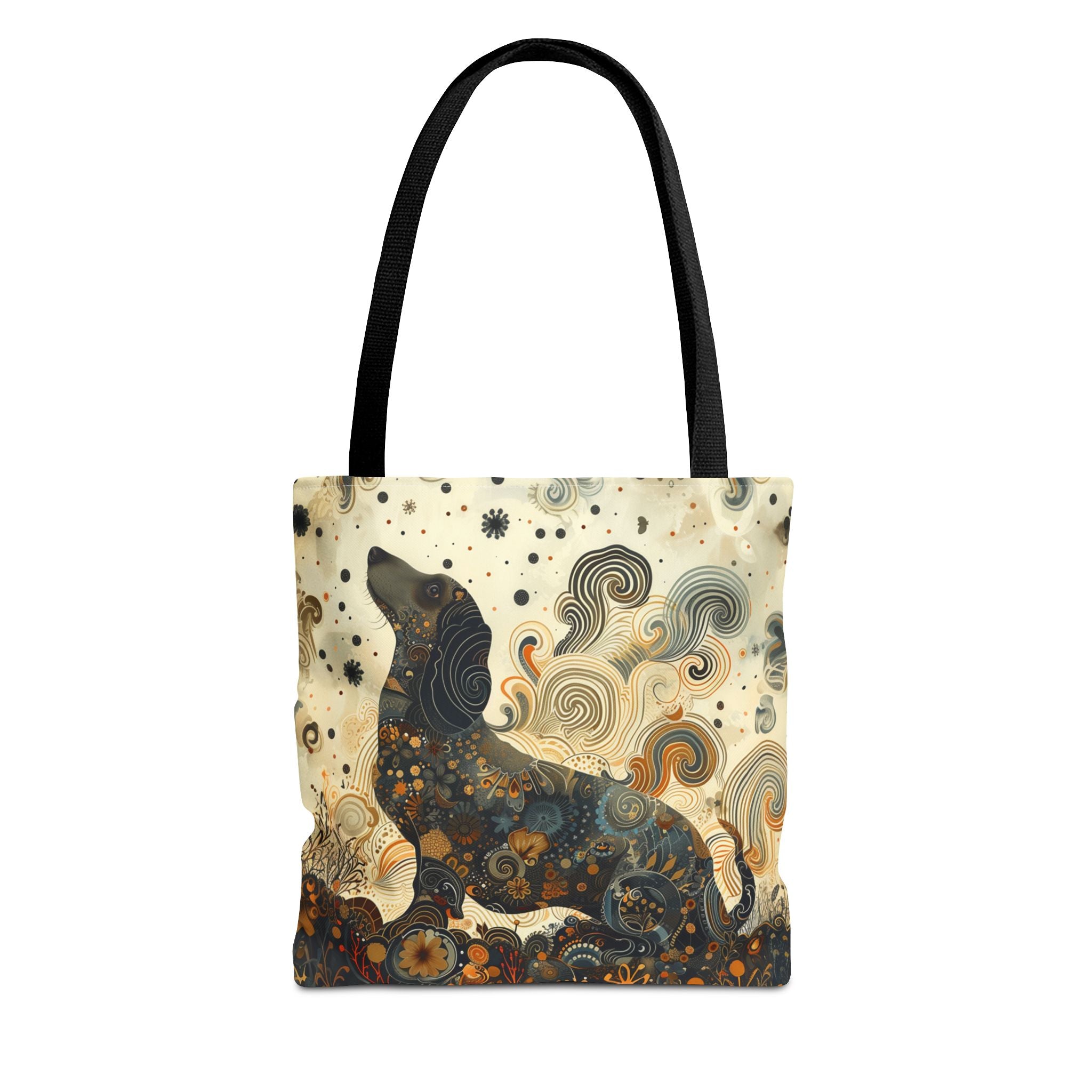 Whimsical Dachshund Floral Tote Bag - Eco-Friendly Gift for Dog Lovers