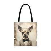 Chihuahua Sophistication Tote Bag – Dapper & Eco-Friendly Canvas