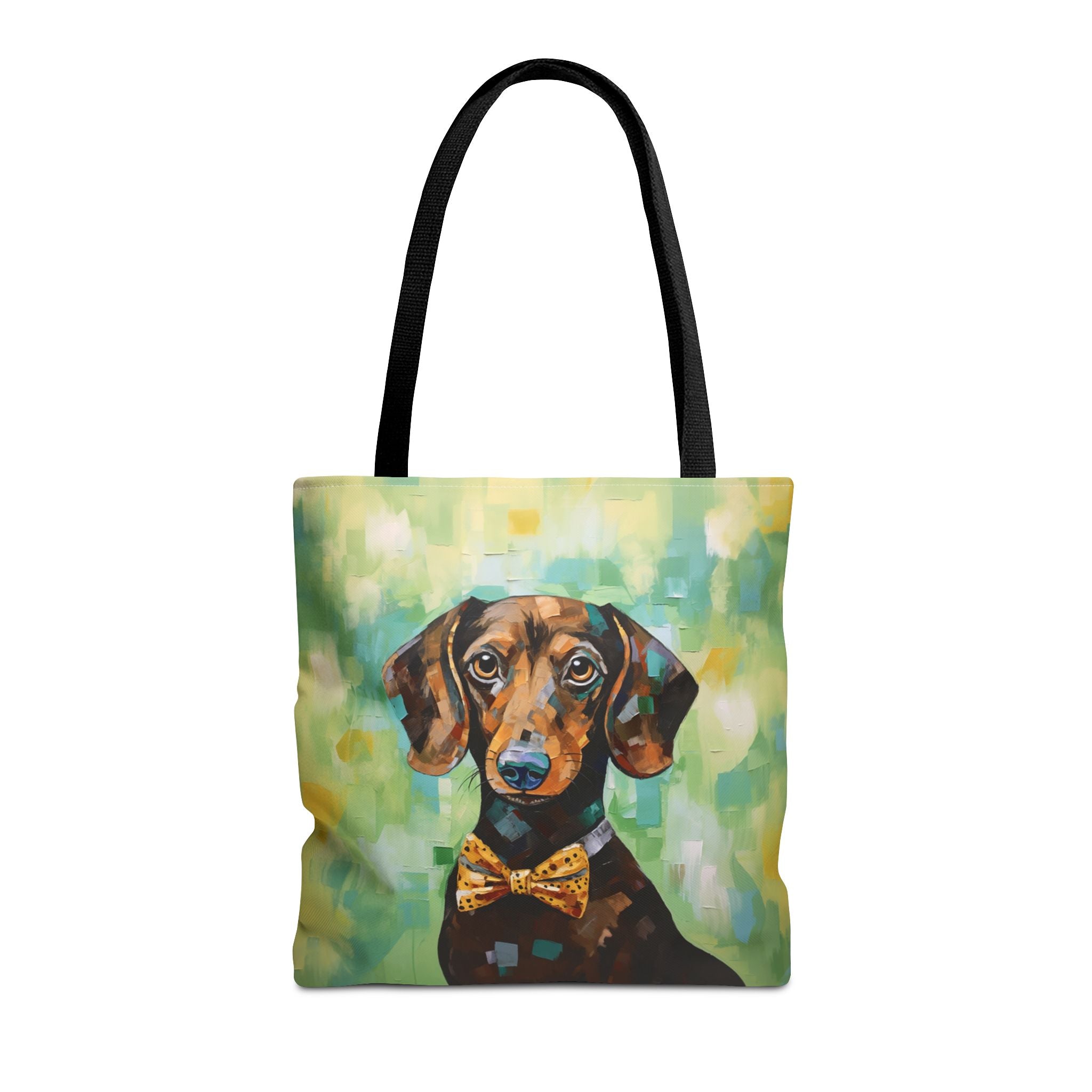 Dapper Dachshund Canvas Tote Bag – Artistic Eco-Friendly Companion