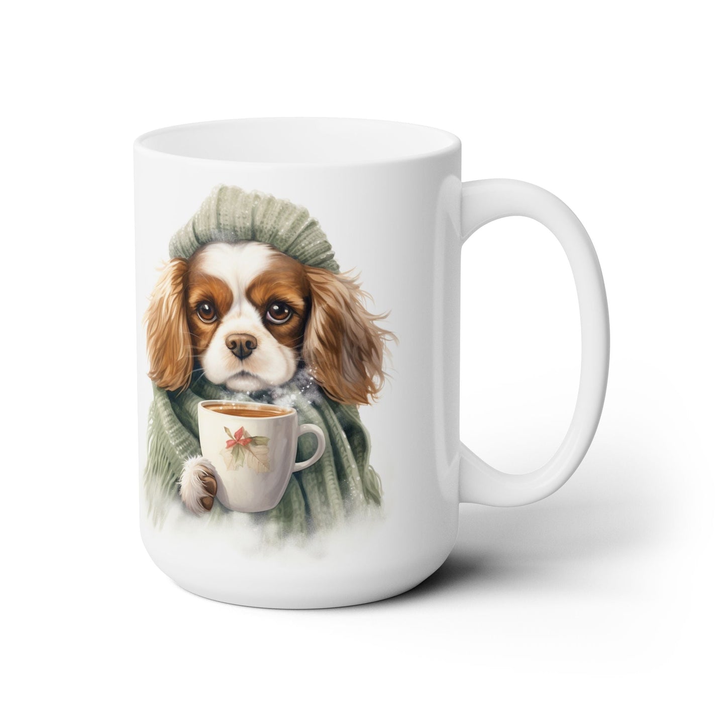 Cozy Cavalier King Charles Mug – Holiday Dog Lover Gift