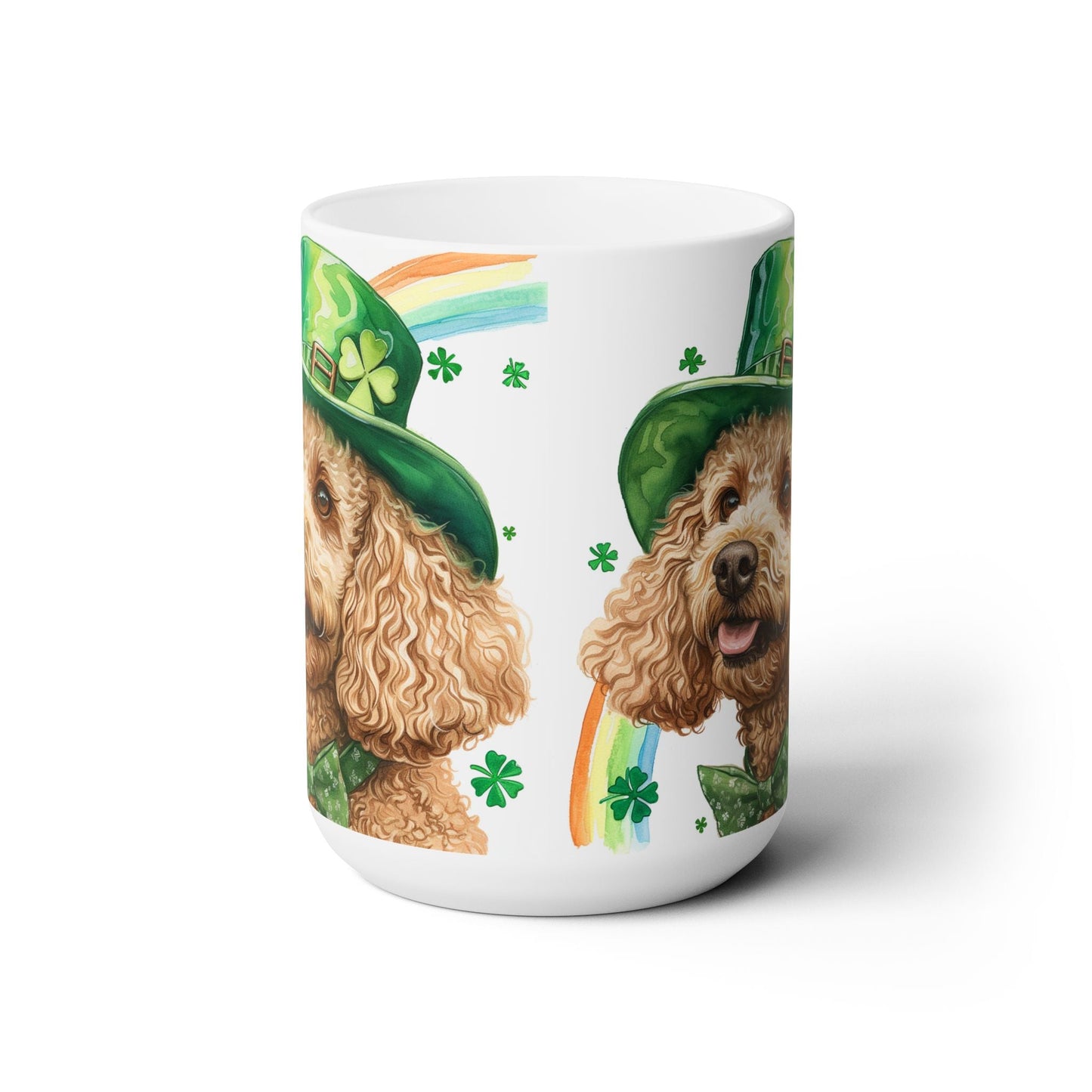 Poodle St. Patrick’s Day Mug – Lucky Irish Coffee Cup for Dog Lovers