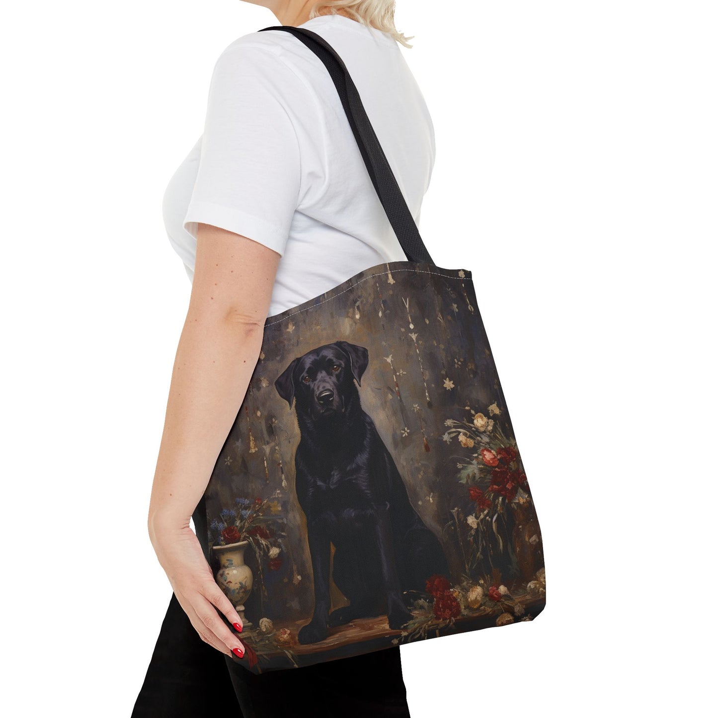 Black Labrador Elegance Tote Bag, Classic Dog Lover Gift