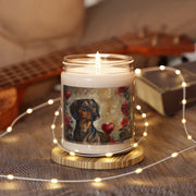 Dachshund Lover's Vintage Art Candle, Perfect Gift Idea