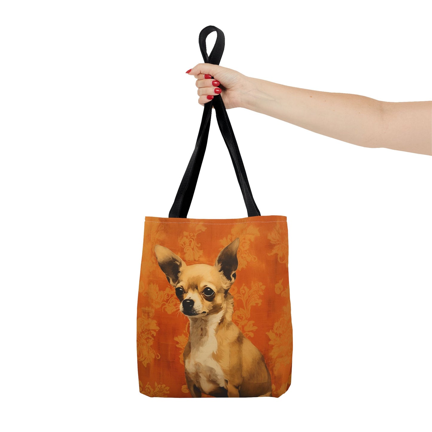 Charming Chihuahua Tote Bag - Artistic Design, Eco-Friendly Canvas