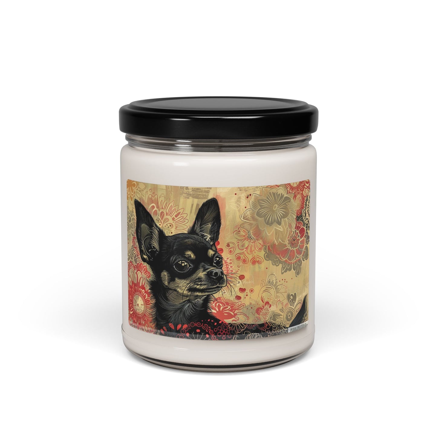 Charming Chihuahua Vintage-Style Soy Candle Gift for Dog Lovers