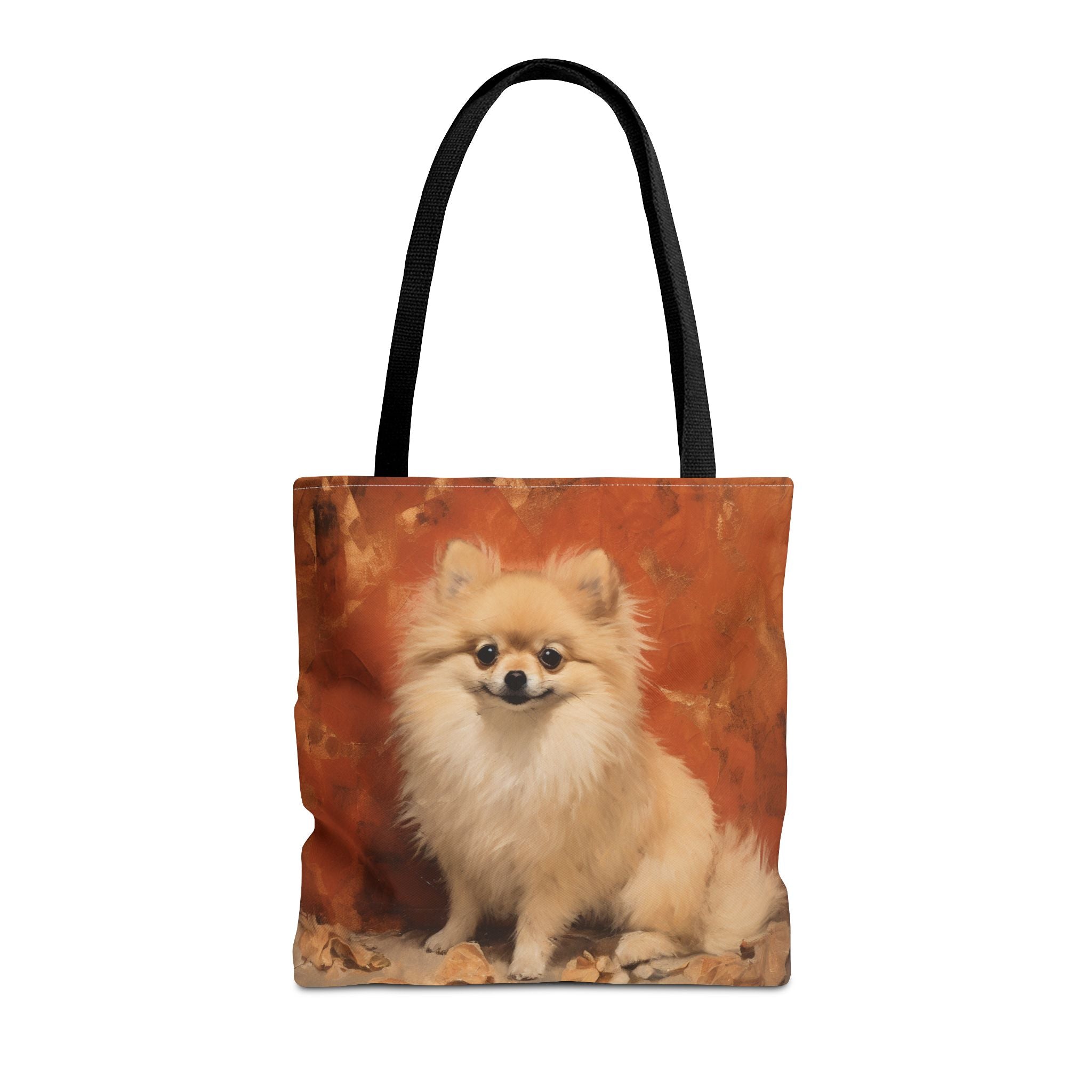 Pomeranian Charm Autumn Tote Bag, Eco-Friendly Dog Lover Gift