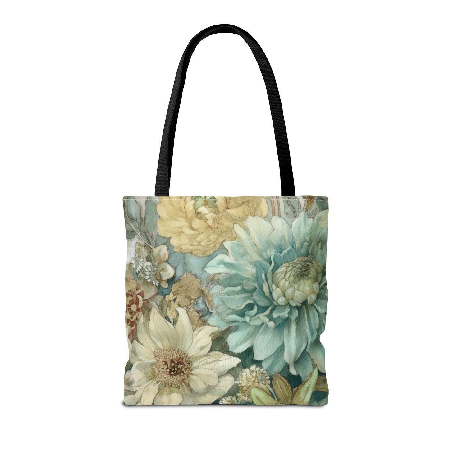 Floral Serenity Tote Bag, Elegantly Designed Reusable Shopping Bag