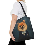 Pompous Pomeranian Tote Bag, Eco-Friendly Canvas for Pet Lovers