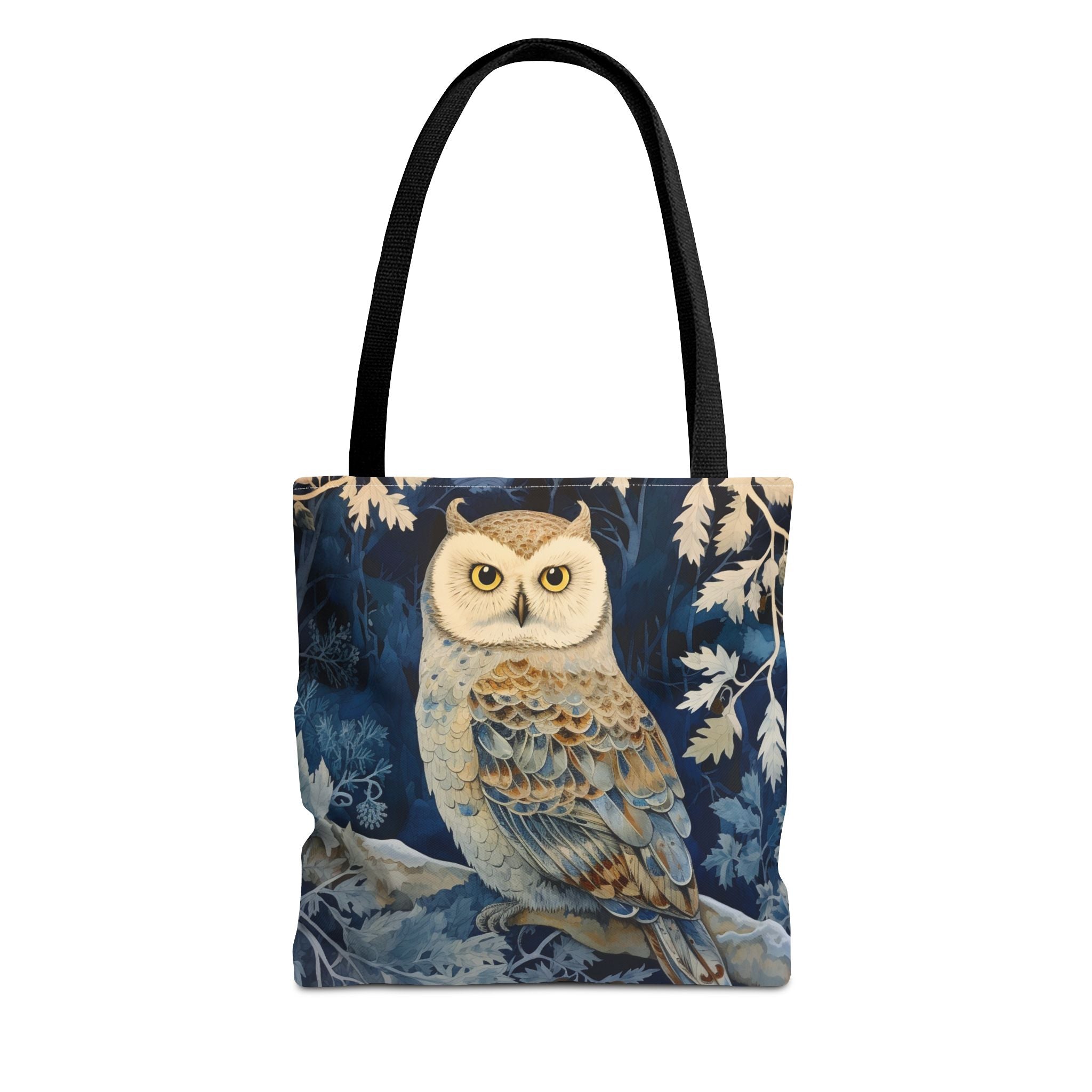 Winter Woodland Owl Tote Bag - Elegant Eco-Friendly Canvas for Nature Enthusiasts