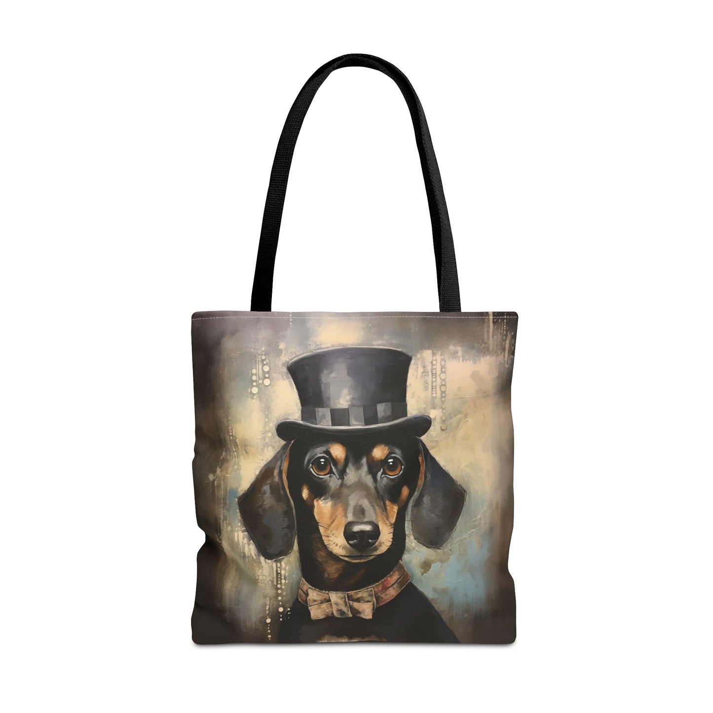 Dapper Dachshund Canvas Tote Bag - Chic and Eco-Friendly Design