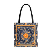 Golden Daisy Floral Tote Bag - Eco-Friendly Canvas Market Tote