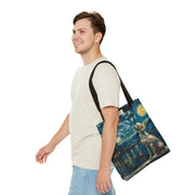 Starry Night Labrador Tote Bag - Artistic Eco-Friendly Canvas Gift - Darwin & Rose