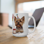 Yorkie Birthday Party Mug - Cute Yorkshire Terrier Gift Idea