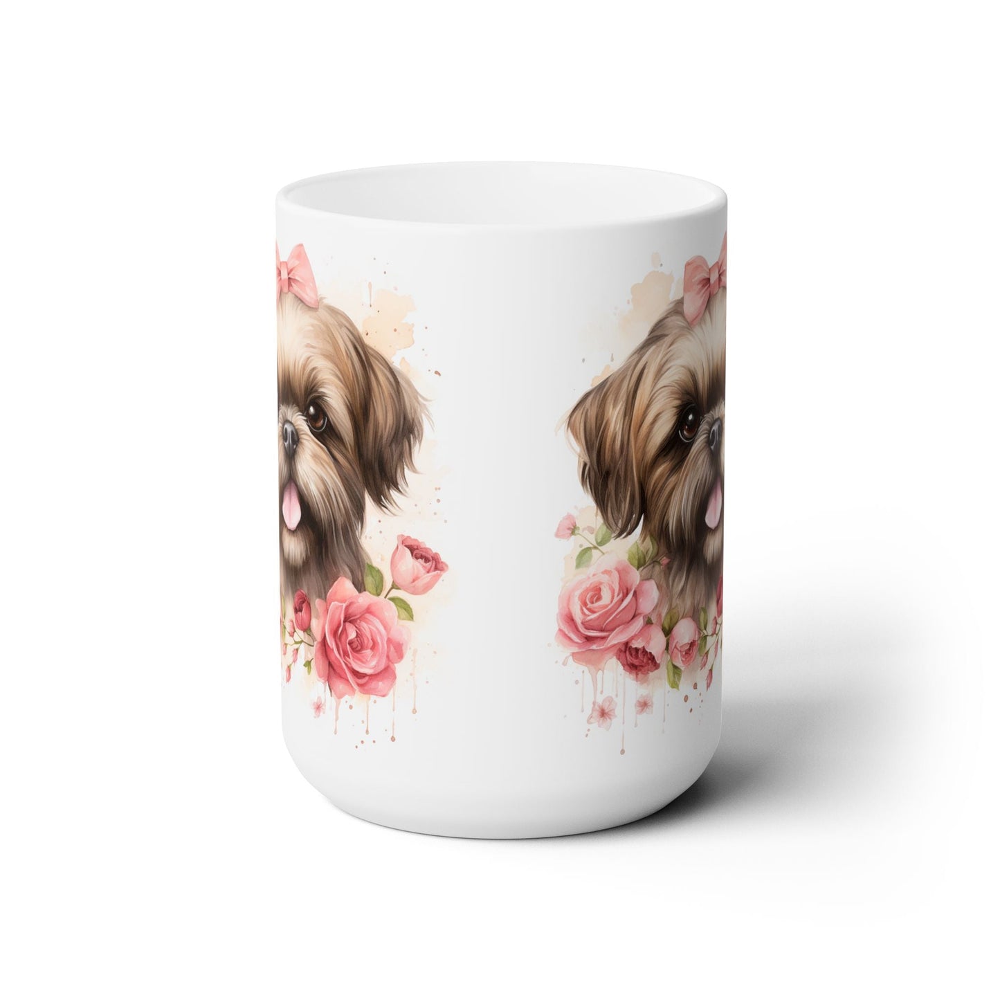 Shih Tzu Rose Garden Mug – Perfect Gift for Dog Lovers