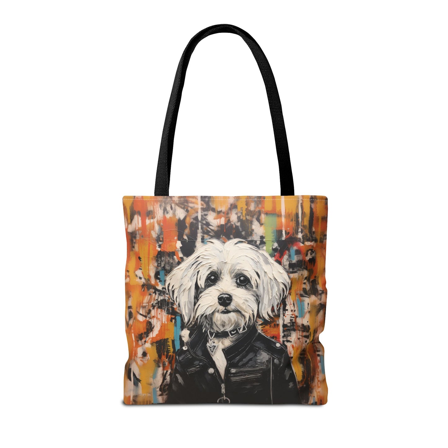 Maltese Rock Star Canvas Tote Bag, Vibrant Eco-Friendly Design for Dog Lovers