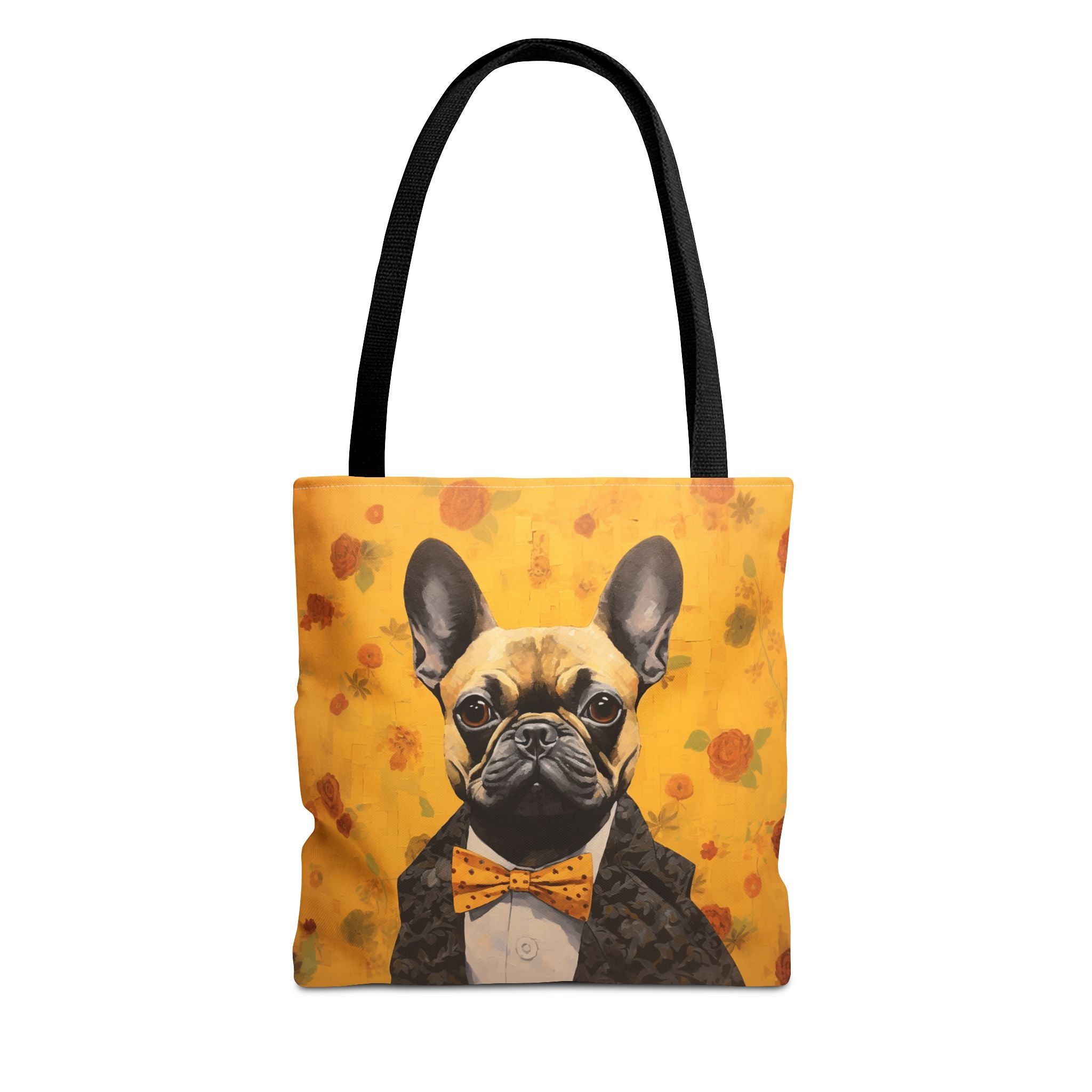 Frenchie Chic Tote Bag - Stylish Floral Design for Dog Lovers